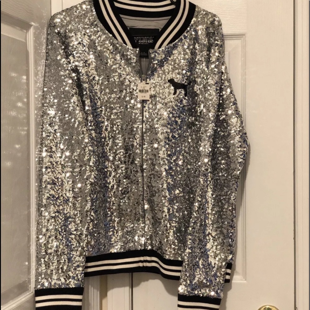 **SOLD**PINK VICTORIA’S SECRET BLING JACKET - Picture 6 of 8